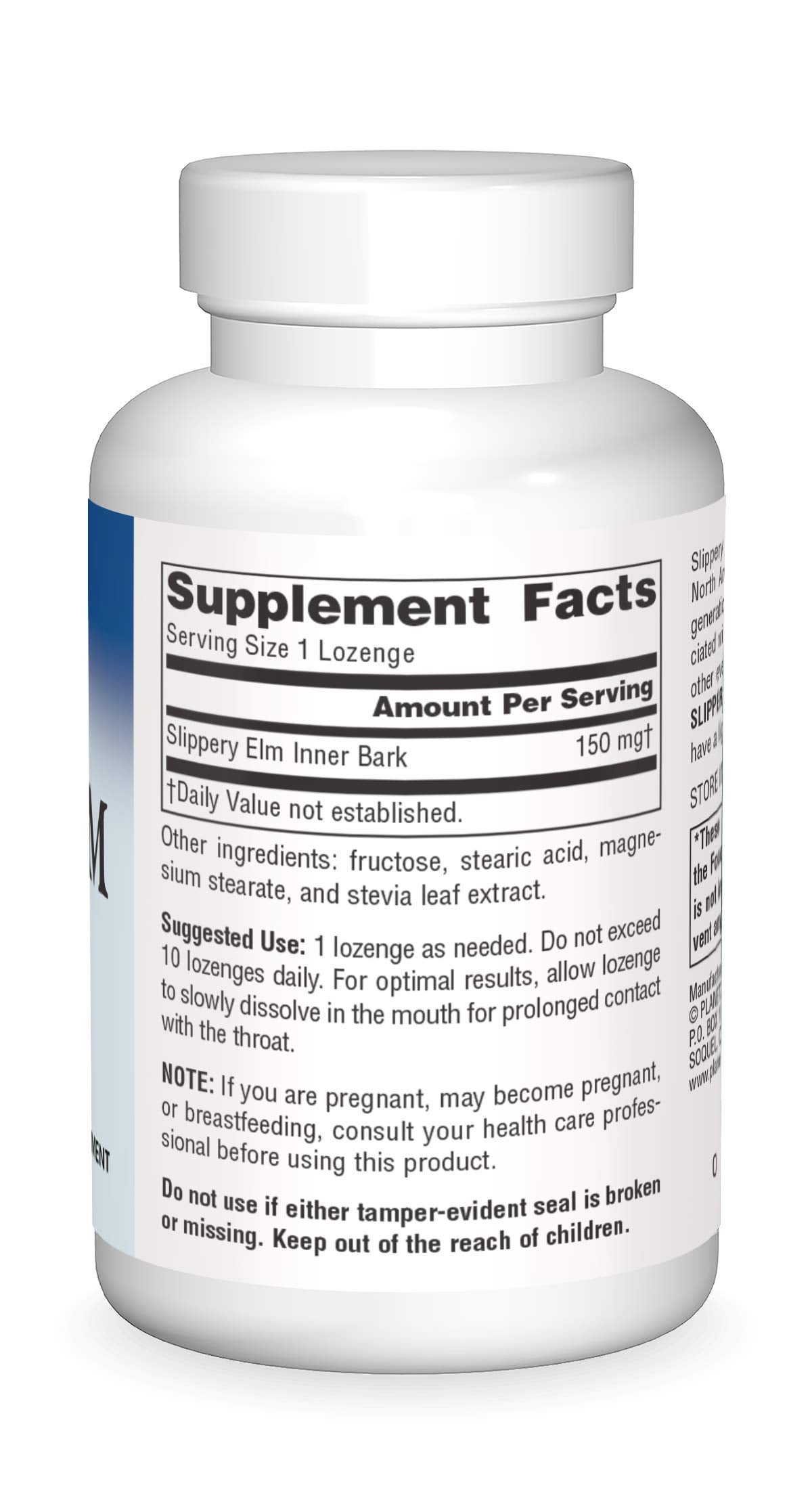 Planetary Herbals Slippery Elm Lozenges utilisation quotidienne pour le confort de la gorge.