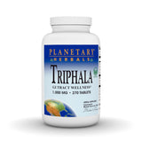 Planetary Herbals Triphala 1000mg - boîte attrayante, soutien digestif potentiel.
