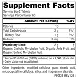 Planetary Herbals Triphala Gold, complexe-ayurvedique-trois-fruits, soutient l'équilibre intestinal.