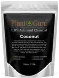 Plant Guru Charbon activé Poudre coco pour blanchiment des dents et sourire éclatant