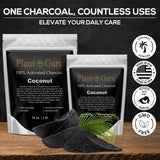 Plant Guru Charbon activé Poudre coco Masque visage détoxifiant purifiant les pores