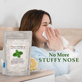 Plant Guru cristaux de menthol pour dentifrice et hygiène bucco-dentaire.