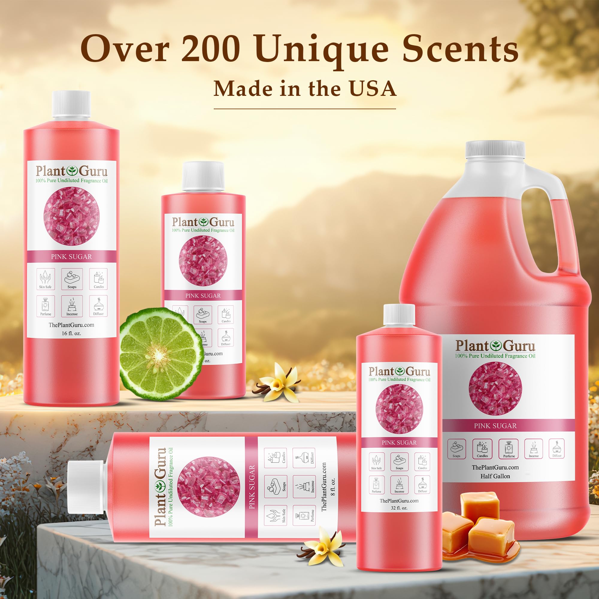 Diffuseur aromathérapie Plant Guru Pink Sugar pour parfumer durablement une pièce