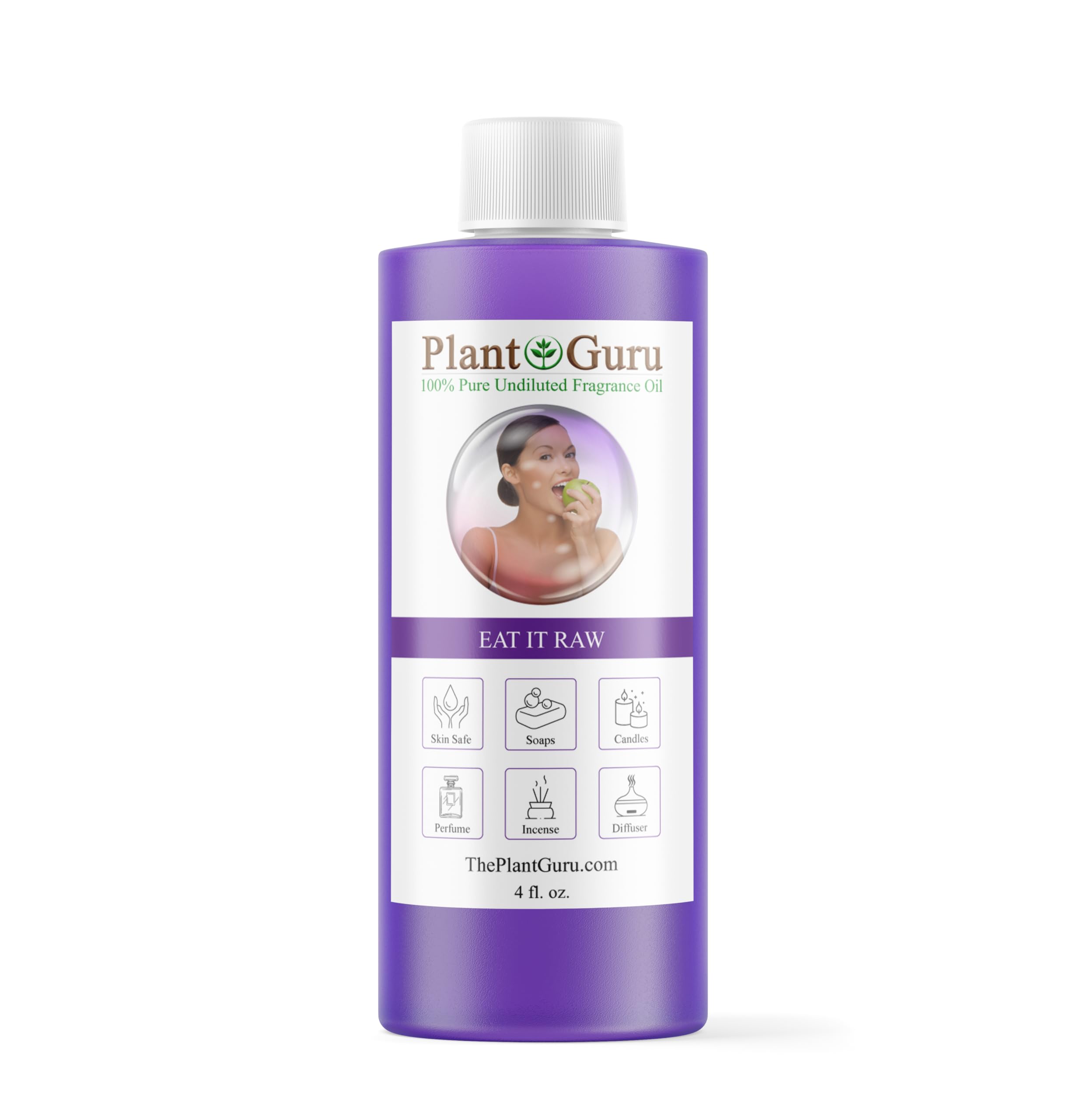 Plant Guru Eat It Raw huile parfumée, bouteille 4 onces idéale pour les projets bricolage
