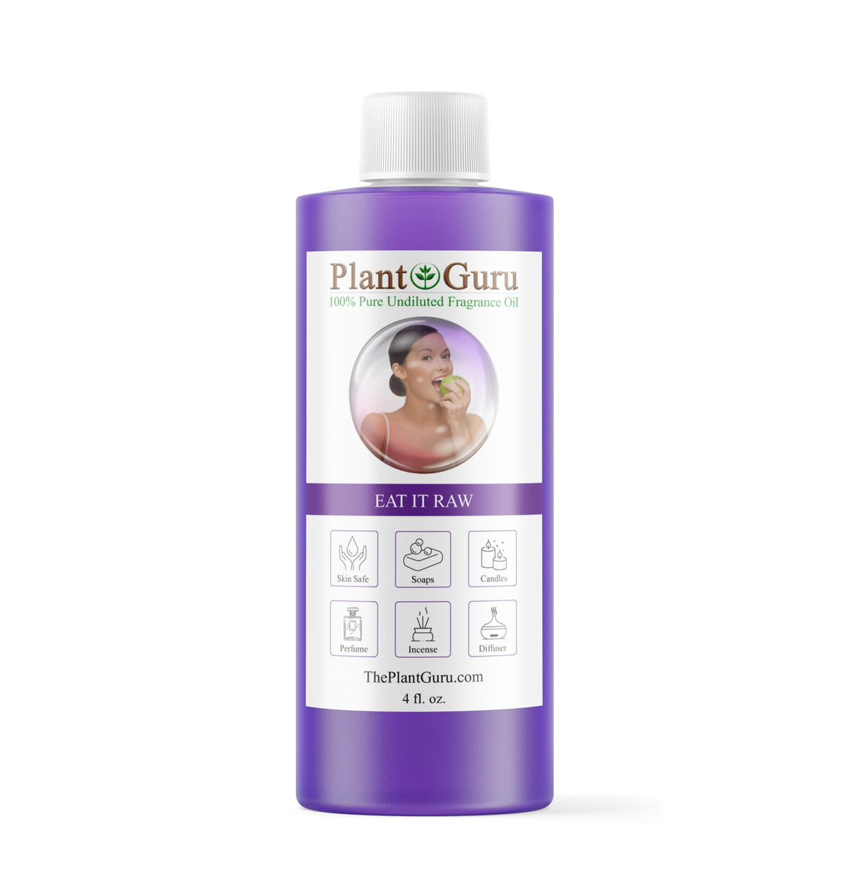 Plant Guru Eat It Raw huile parfumée, bouteille 4 onces idéale pour les projets bricolage