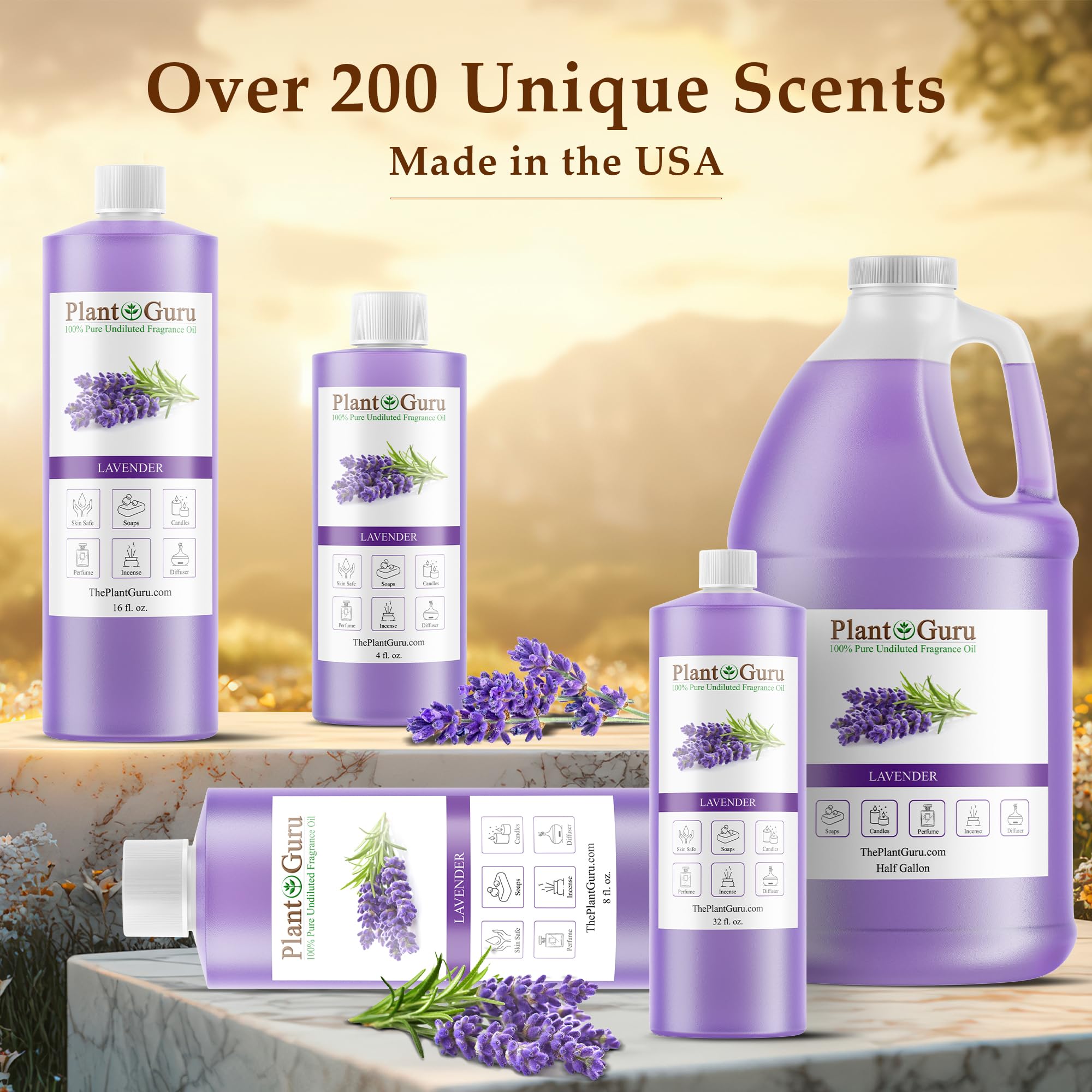 Plant Guru Lavande: diffuseur en action avec parfum apaisant.