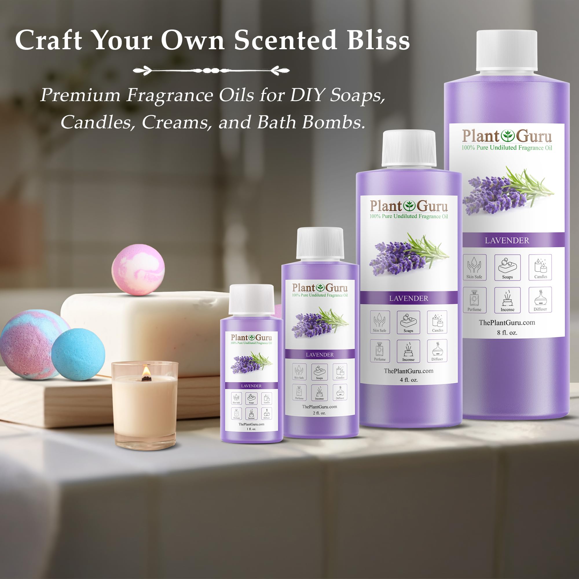Plant Guru Lavande: savon maison parfume9 pour routine spa.