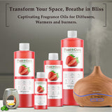 Diffusion avec Plant Guru Strawberry Fragrance Oil, ambiance fruitée durable.