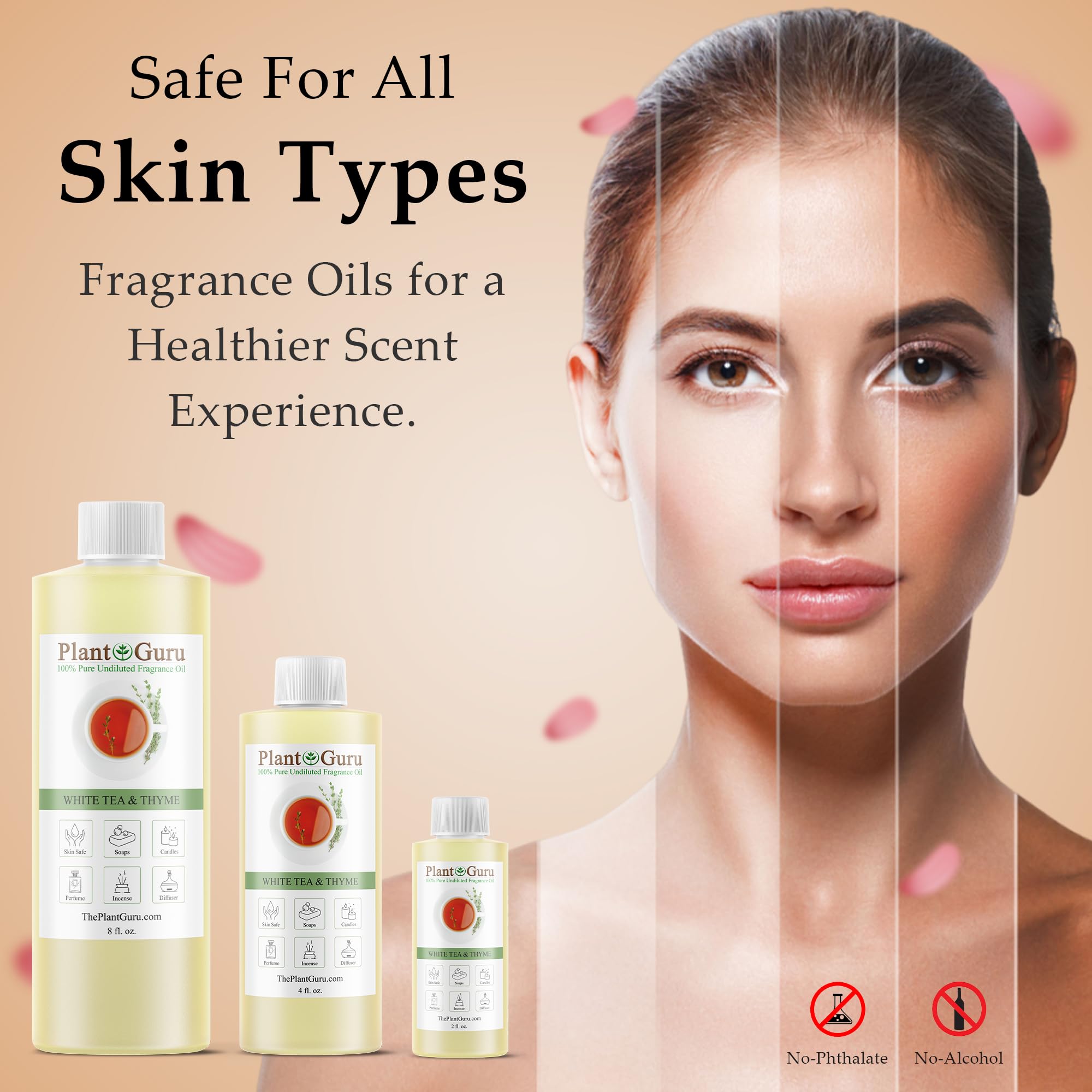 Plant Guru White Tea & Thyme – bombe-bain, expérience sensorielle relaxante et parfumée.