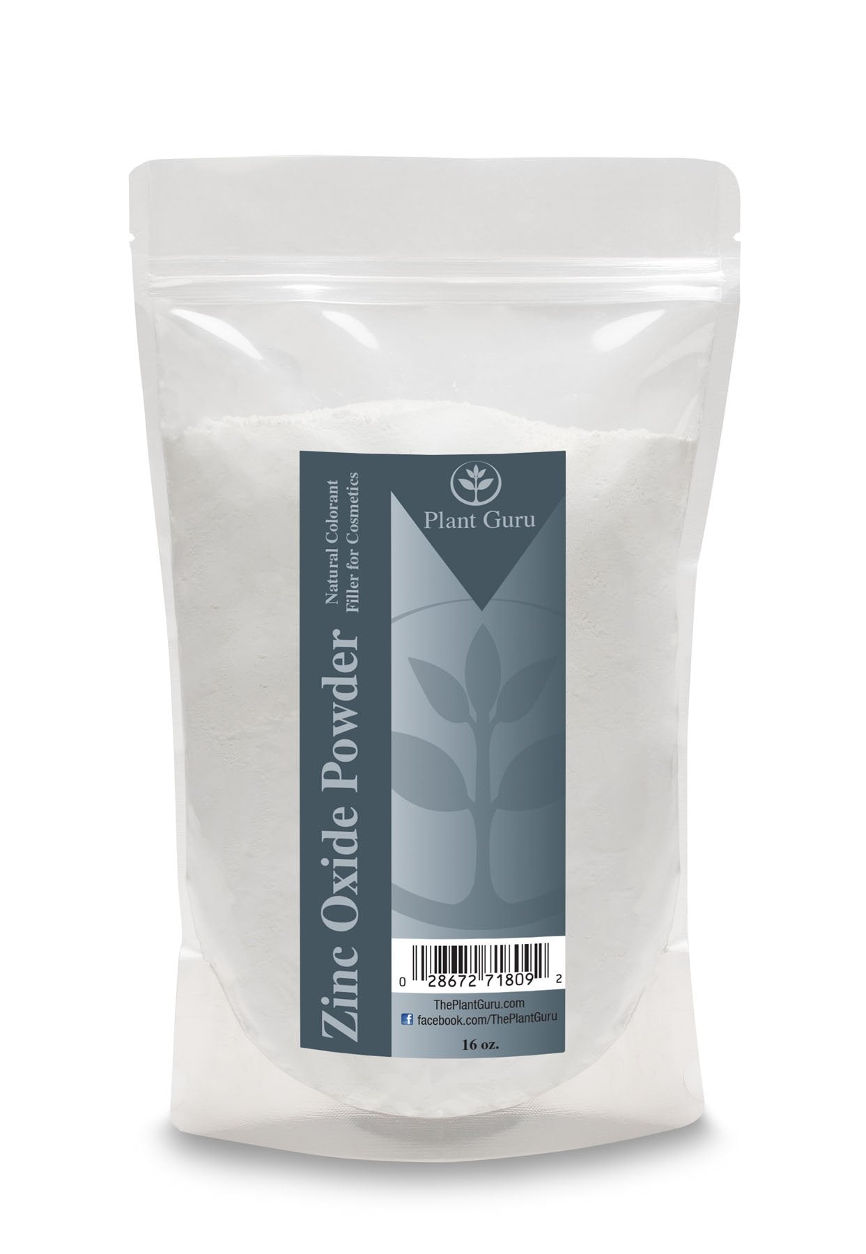 Plant Guru Zinc Oxide – poudre brute non-nano pour cosmétiques faits maison