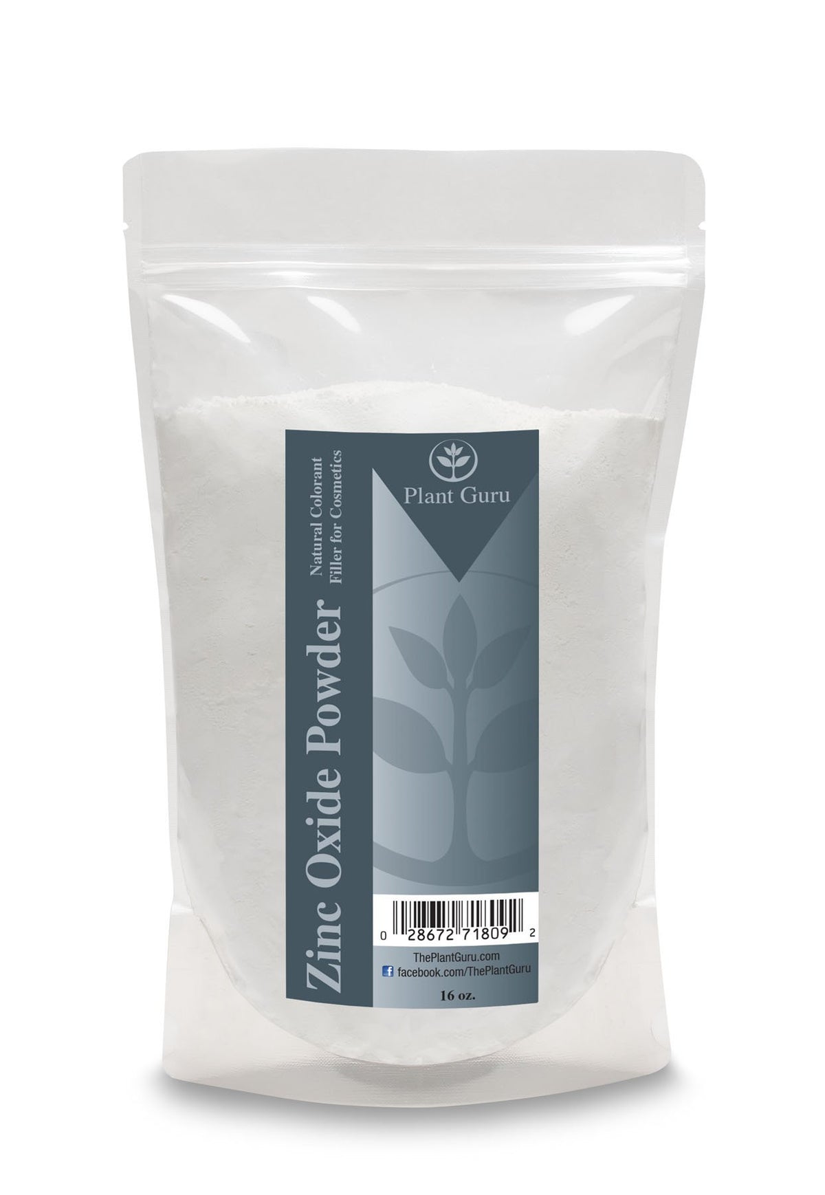 Plant Guru Zinc Oxide – poudre brute non-nano pour cosmétiques faits maison