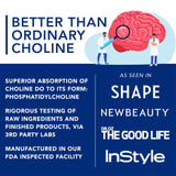 PLANT.O NUTRITION Choline Phosphatidylcholine – gélules faciles à avaler, confort digestif.