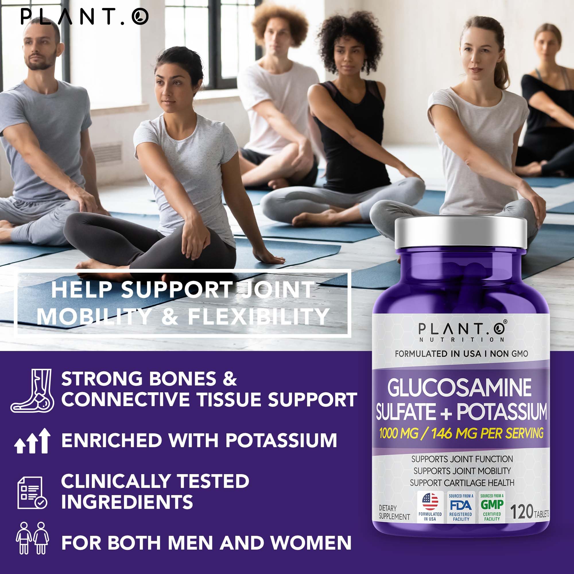 PLANT.O NUTRITION – Emballage glucosamine sulfate potassium, facilité d utilisation et traçabilité.