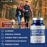 PLANT.O NUTRITION Quercetine Bromélaïne: formule équilibrée pour articulations et immunité.