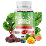 PLANT.O NUTRITION Gommes SuperGreens — emballage clair et informatif.