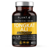 PLANT.O NUTRITION Tongkat Ali Ultrapower – bouteille de gélules énergie soutenue pour entraînement