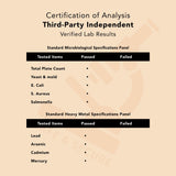 PLANT.O NUTRITION Tongkat Ali Ultrapower – certification et sécurité de fabrication