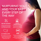 Vitamines B6 et B12 dans PLANT.O NUTRITION Prenatal pour soutien quotidien.