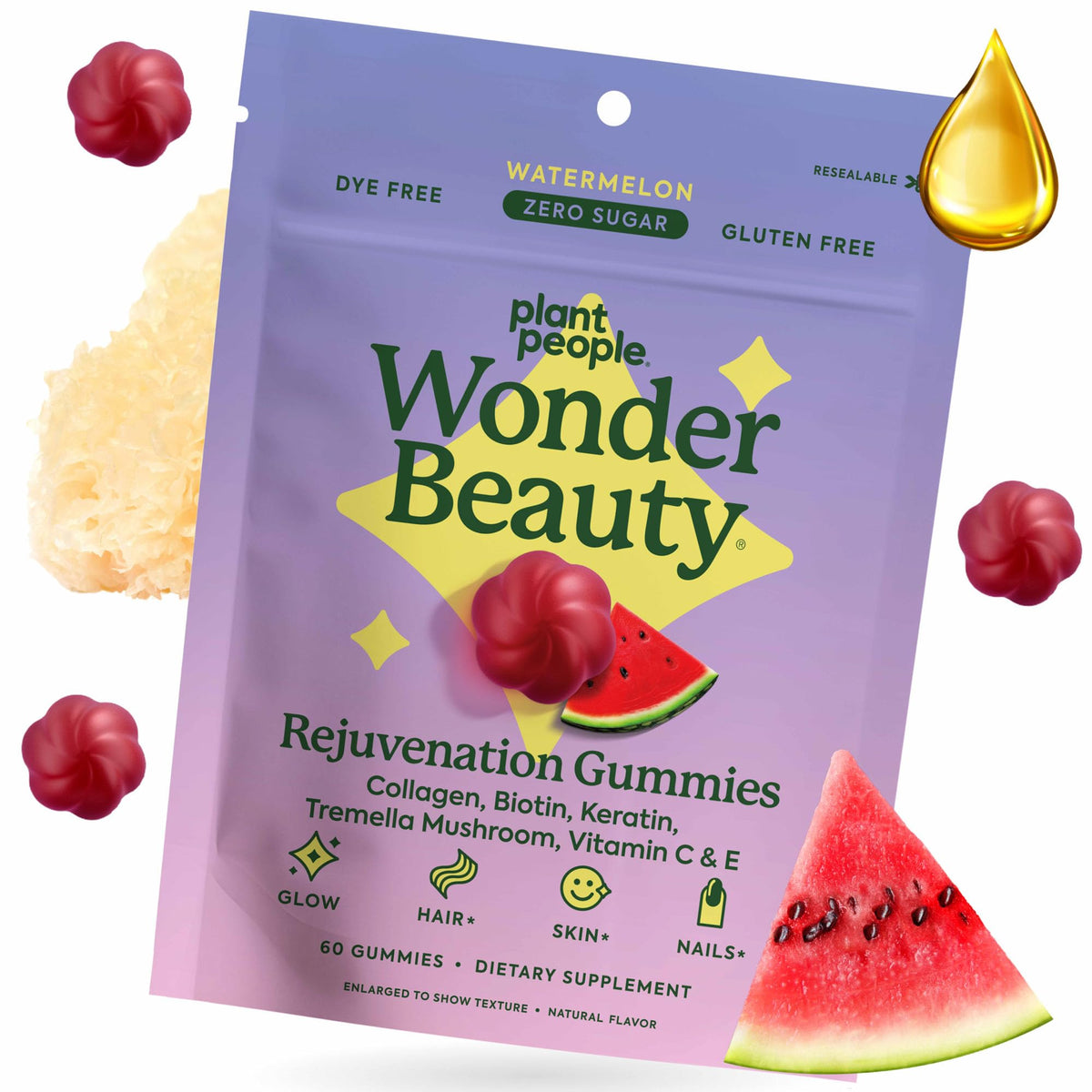 WonderBeauty : bouteille gommes versées, rituel beauté simple et agréable.