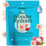WonderHydrate Gommes Lychee de Plant People dans un bocal pour une hydratation pratique.
