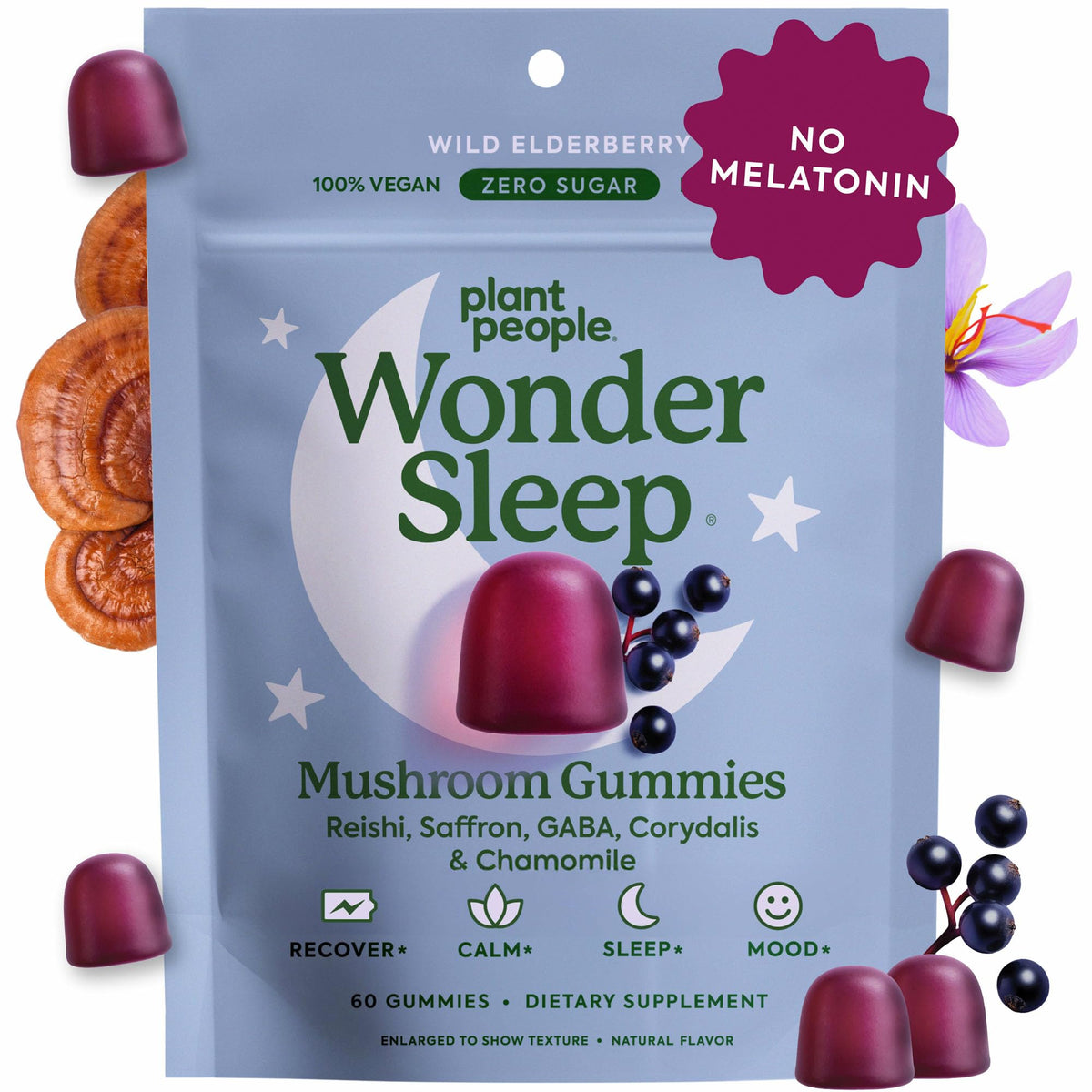 Gommes WonderSleep Plant People dans leur boîte, pratique pour la routine nocturne.