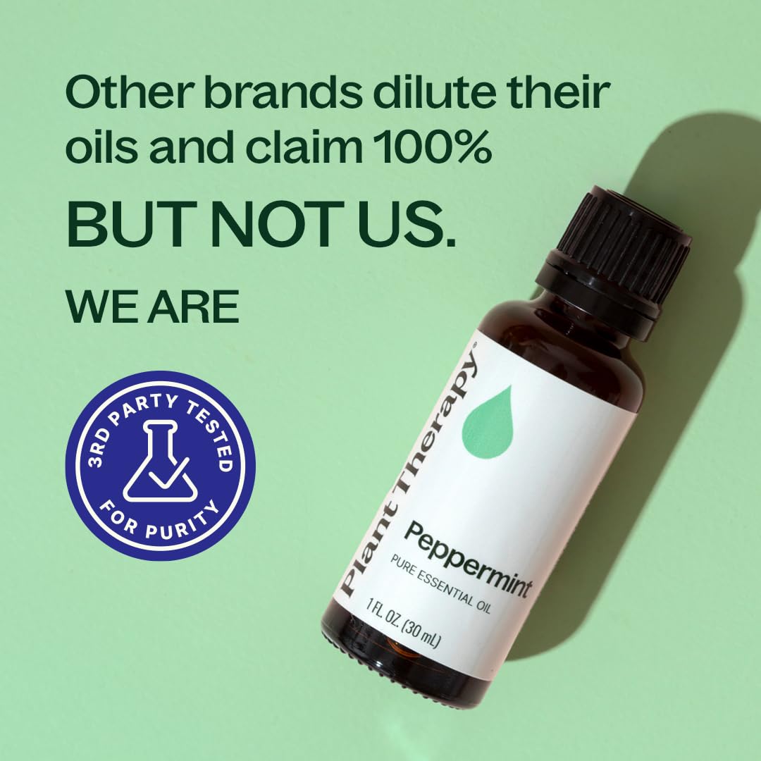 Bain pieds menthe poivrée Plant Therapy pour relaxation après la journée.