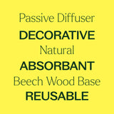 Diffuseur céramique et bois Plant Therapy, style durable pour salon.