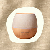 Éclairage ambiant intégré du diffuseur Drift Linen, couleur changeante pour votre humeur.