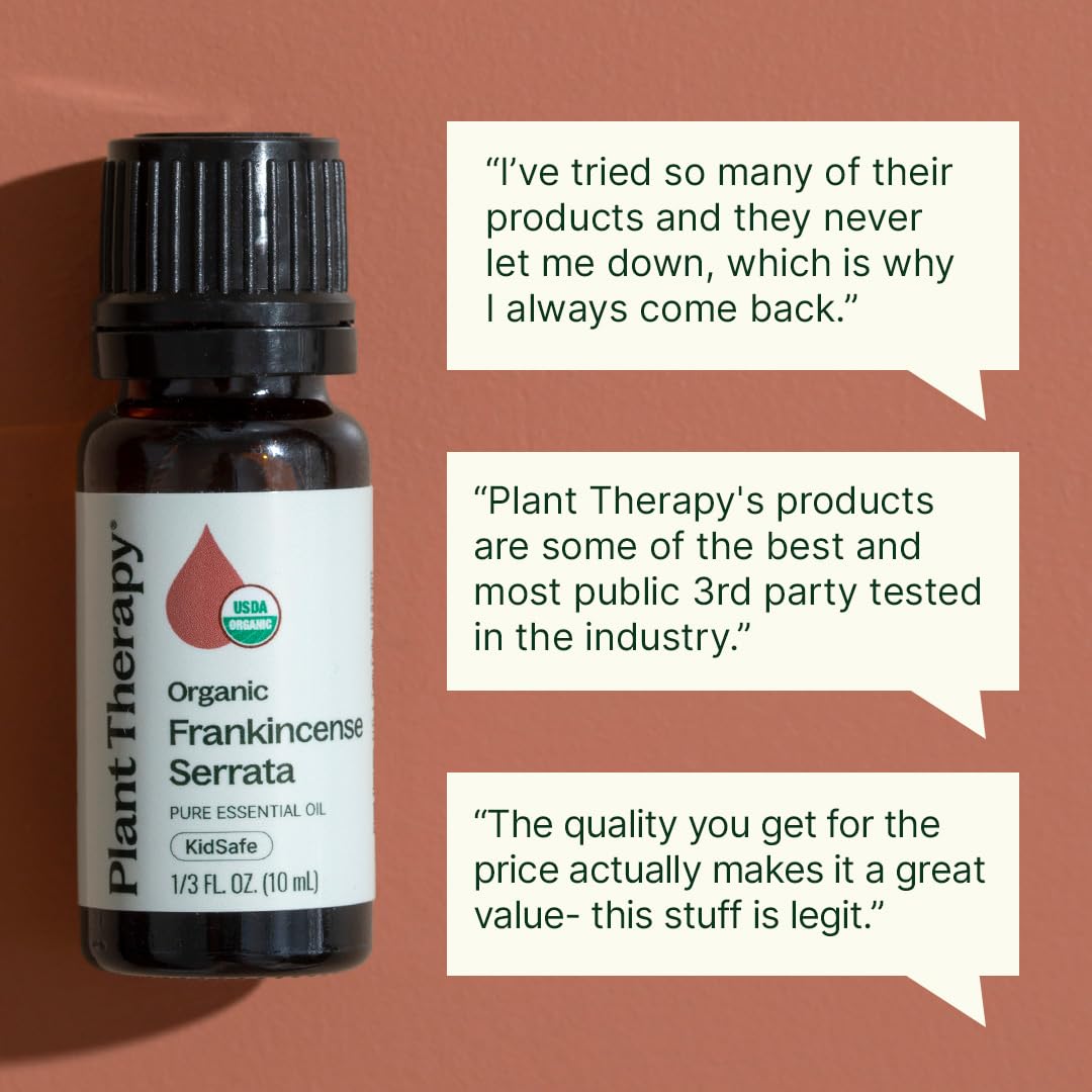 Application topique Encens Serrata Plant Therapy, massage relaxant