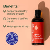 Germ Fighter dans diffuseur aromathérapie pour une ambiance vivifiante.