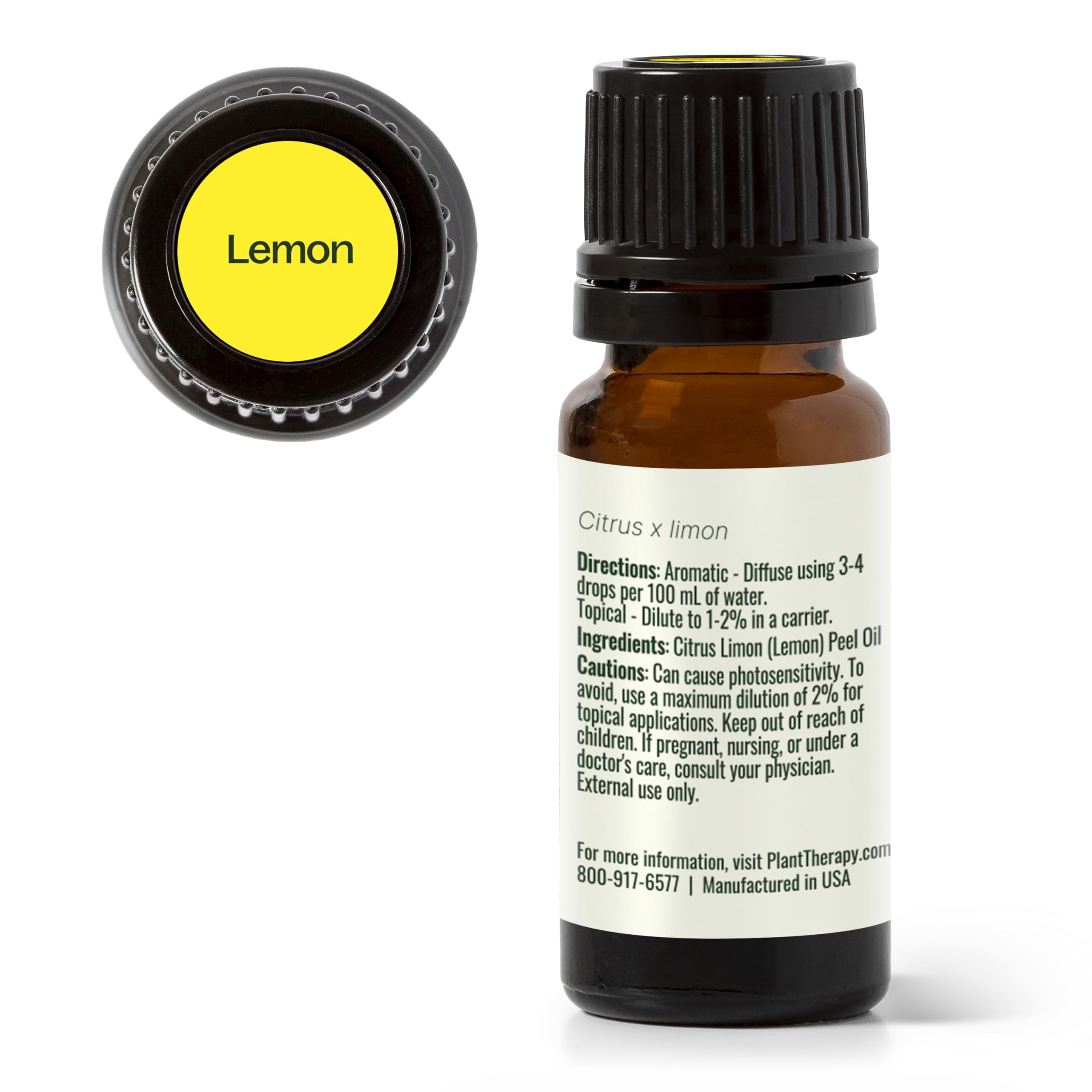 Arôme vif et frais de citron Plant Therapy pour l ambiance