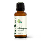 Huile essentielle Plant Therapy citronnelle bio 30ml, bouteille claire, rafraichit ambiance