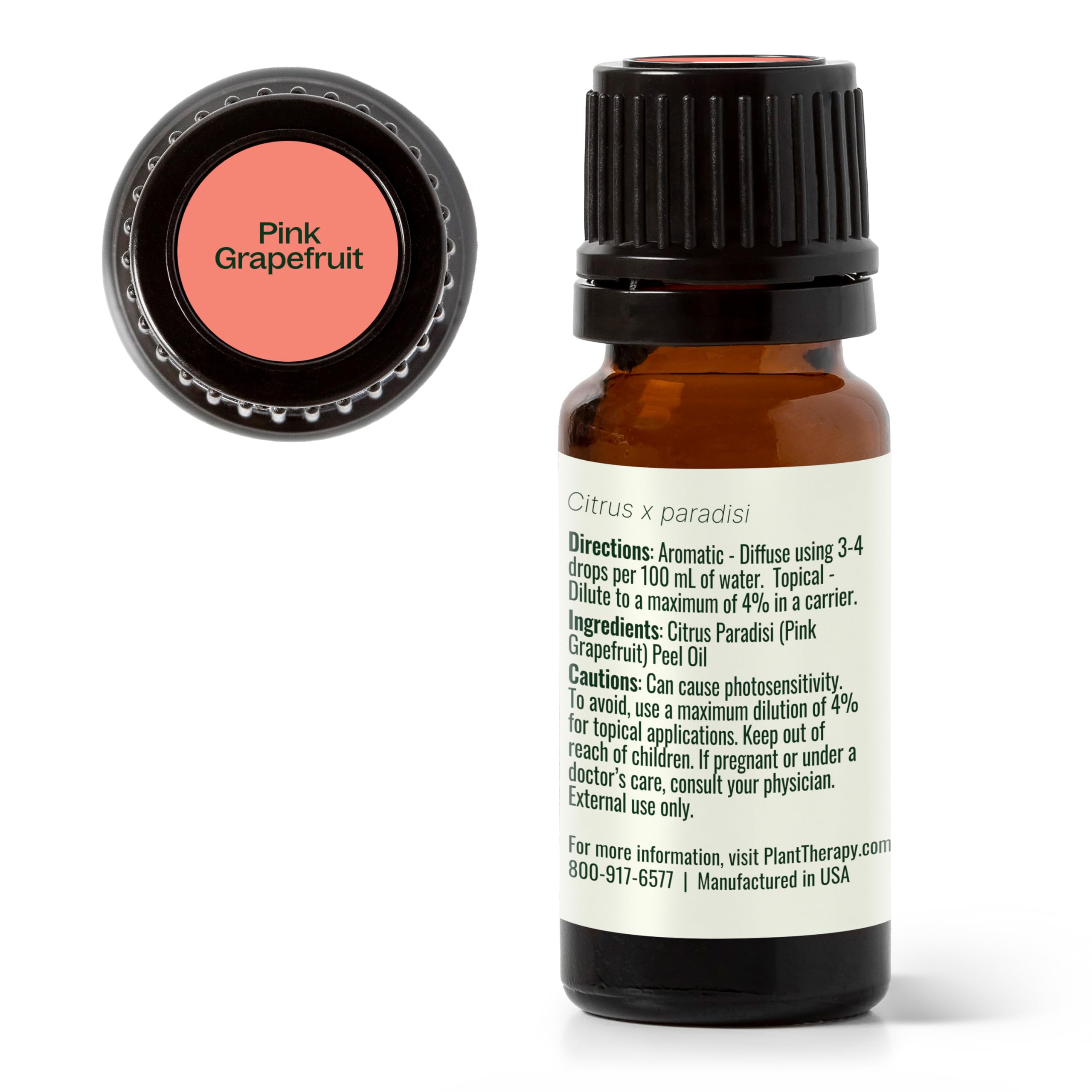 Inhalation personnelle avec Plant Therapy Pamplemousse Rose pour énergie rapide.