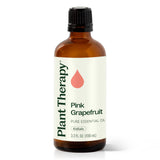 Plant Therapy huile pamplemousse rose, bouteille 100 ml prête à diffuser pour énergie douce