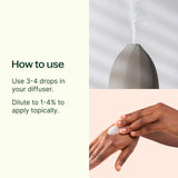 Plant Therapy huile pamplemousse rose, goutte près du diffuseur pour ambiance agrume rafraîchissante