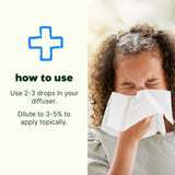 Diffusion en chambre avec Sneezy Stop de Plant Therapy pour respiration plus claire