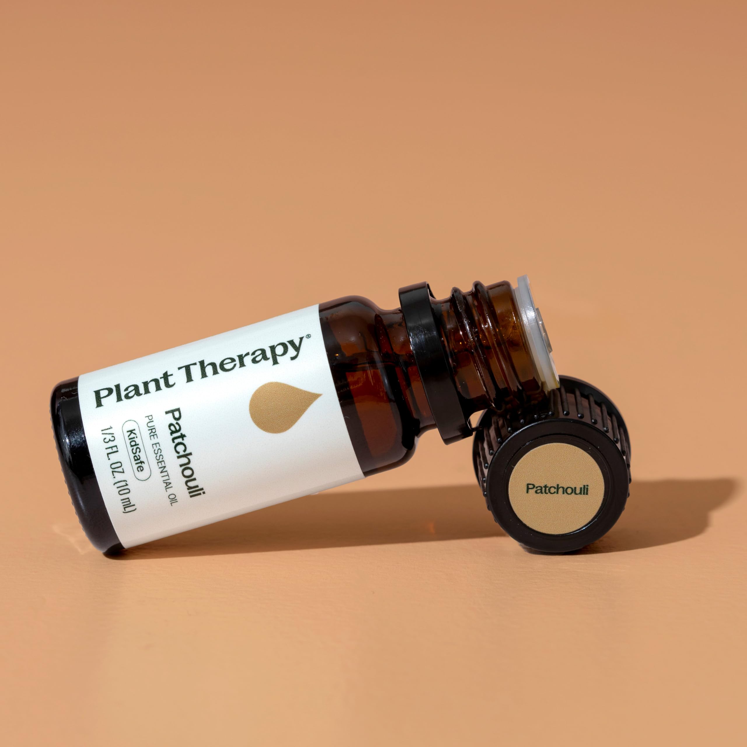 Plant Therapy Patchouli – label produit pour regarder rapidement les informations de sécurité.