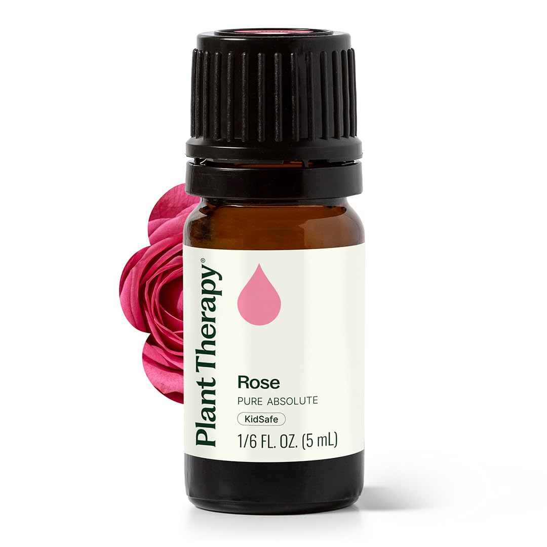 Rose Absolute Plant Therapy, bouteille 5 mL, parfum apaisant et pur.