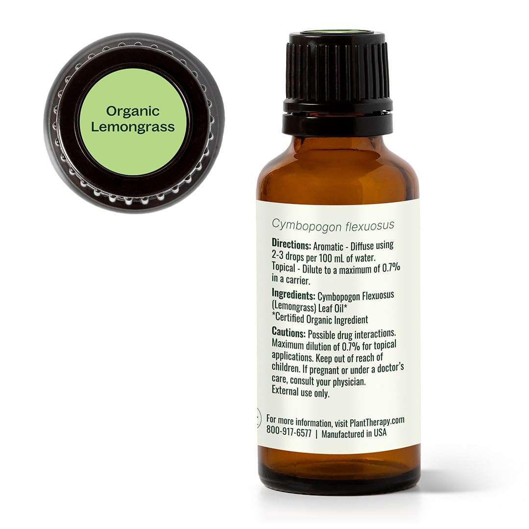 Senteur energisante citronnelle Plant Therapy, ideale pour concentration