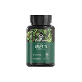 PlantFusion biotine 5000 mcg en bouteille, capsules véganes pour cheveux et ongles.