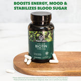 Routine beauté quotidienne avec PlantFusion biotine 5000 mcg.