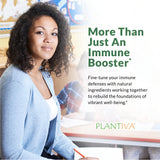 Plantiva ImmuneDx: emballage extérieur présentant le produit et ses bénéfices.