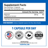 PlantVital Magnésium Glycinate 200 mg — sans OGM et formule pure.