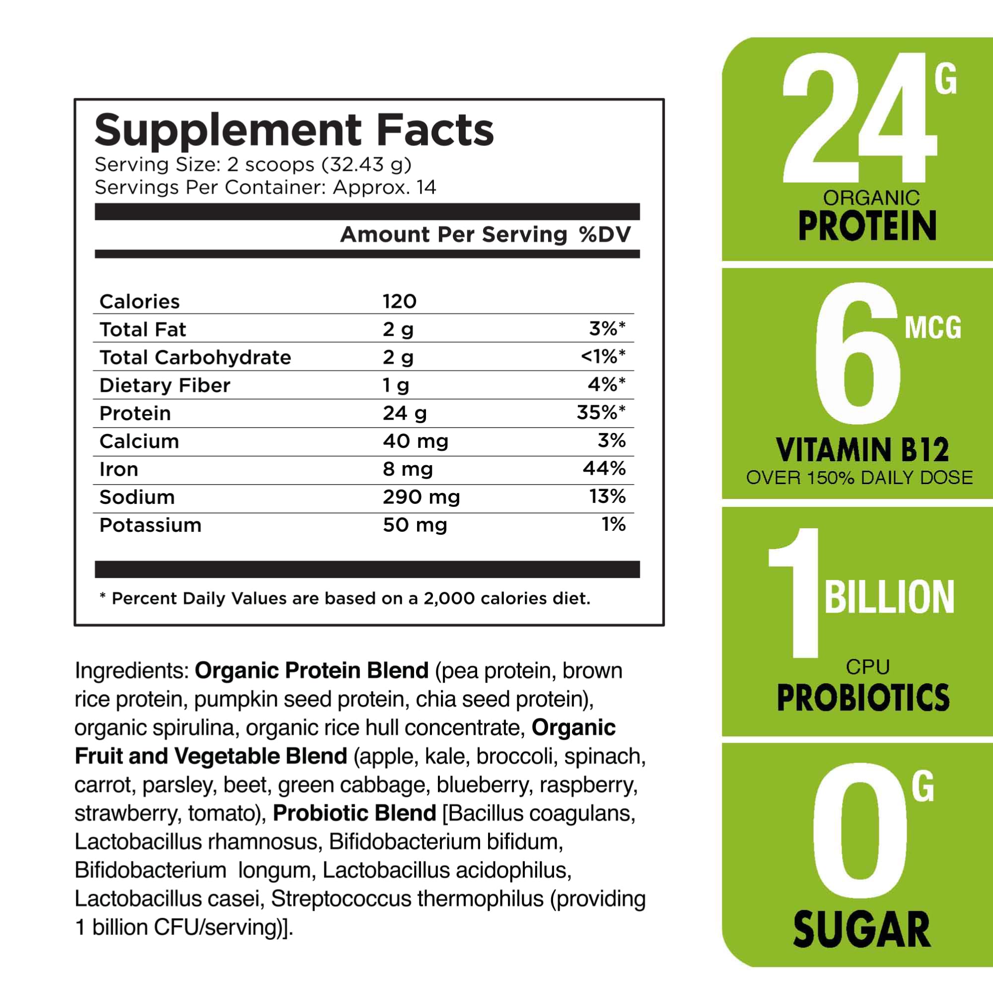 Produit Plantvital sans gluten et sans lactose pour régimes variés.