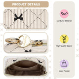 Pochette menstruelle Playexen bleu velours côtelé, rangement polyvalent.