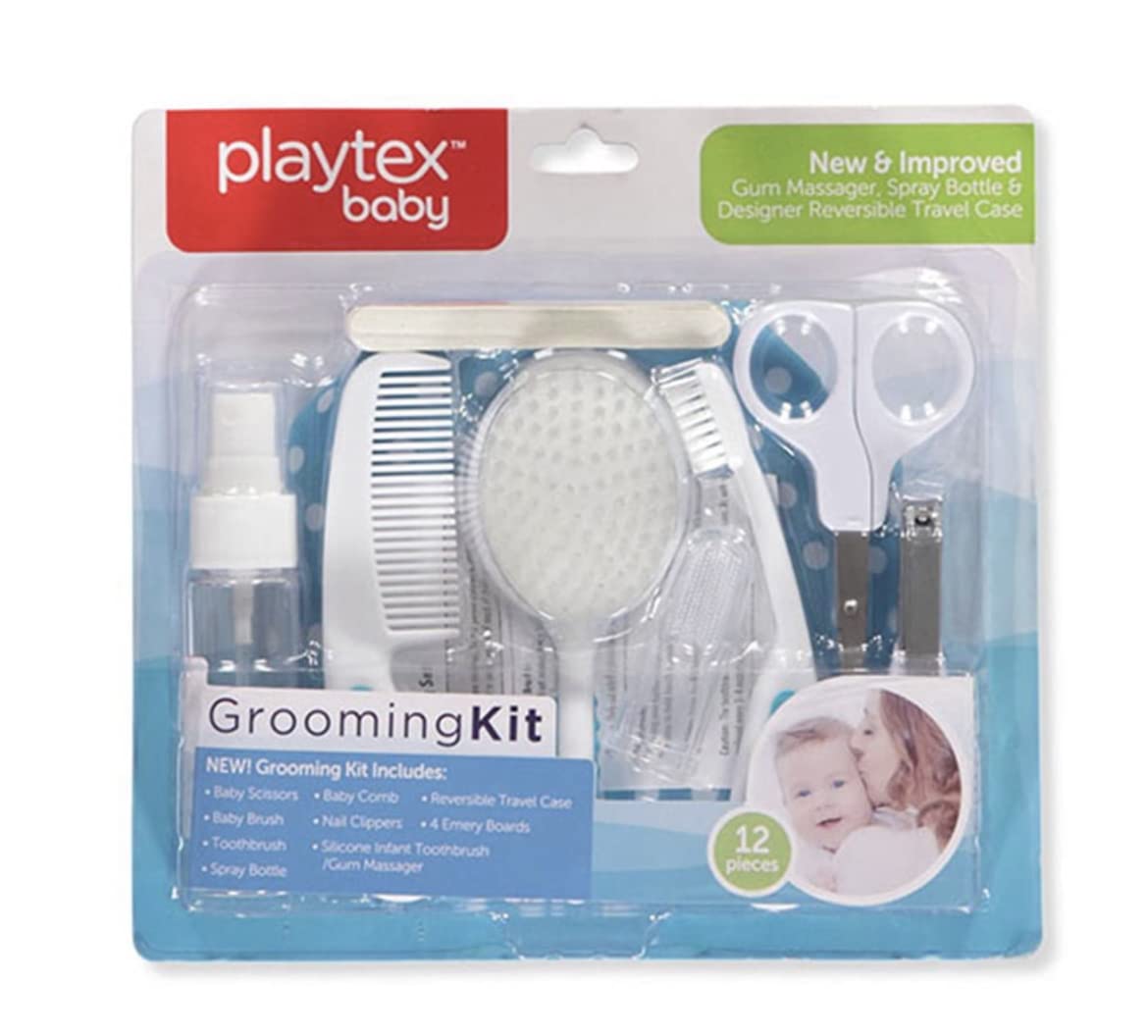 Kit de soins bébé Playtex : pratique pour couper, brosser et peigner en douceur