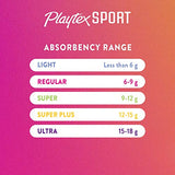 Tampons Playtex Sport Flex-Fit Super adaptés aux séances intenses.