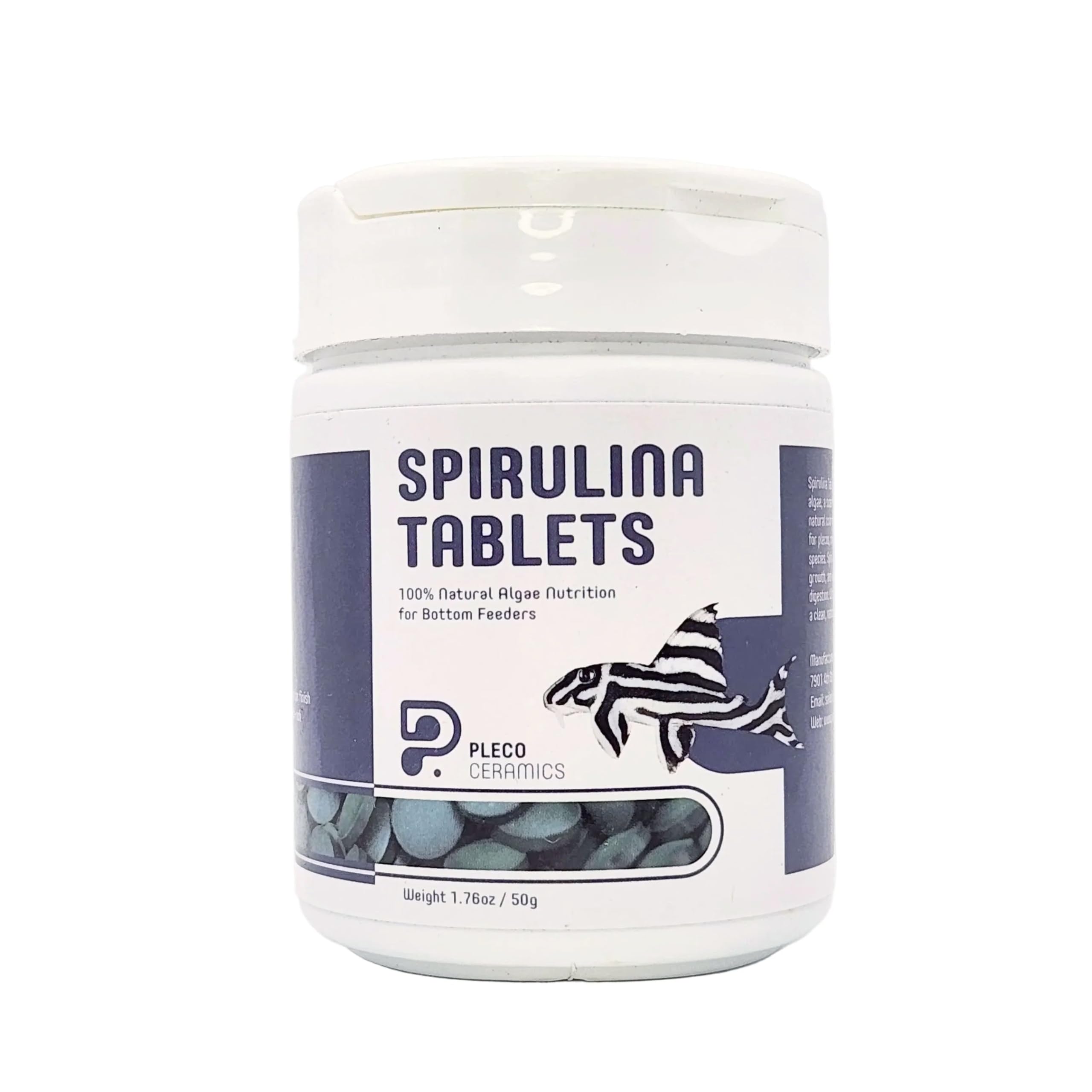 Tablettes spiruline Plecoceramics soutenant nutrition et digestion des poissons de fond.