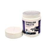 Utilisation simple des tablettes spiruline Plecoceramics pour le fond.