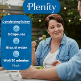 Sensation de satiété avec Plenity après ingestion